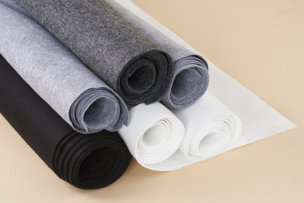 Needle-punched nonwoven fabric